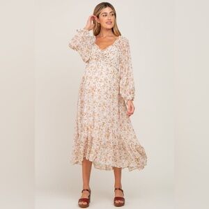 Pinkblush Floral Midi Dress